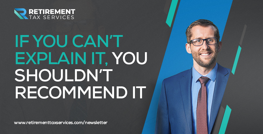 If you can’t explain it, you shouldn’t recommend it